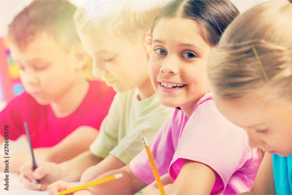 School Children in the Classroom Writing / Drawing School Children in the Classroom Writing / Drawing