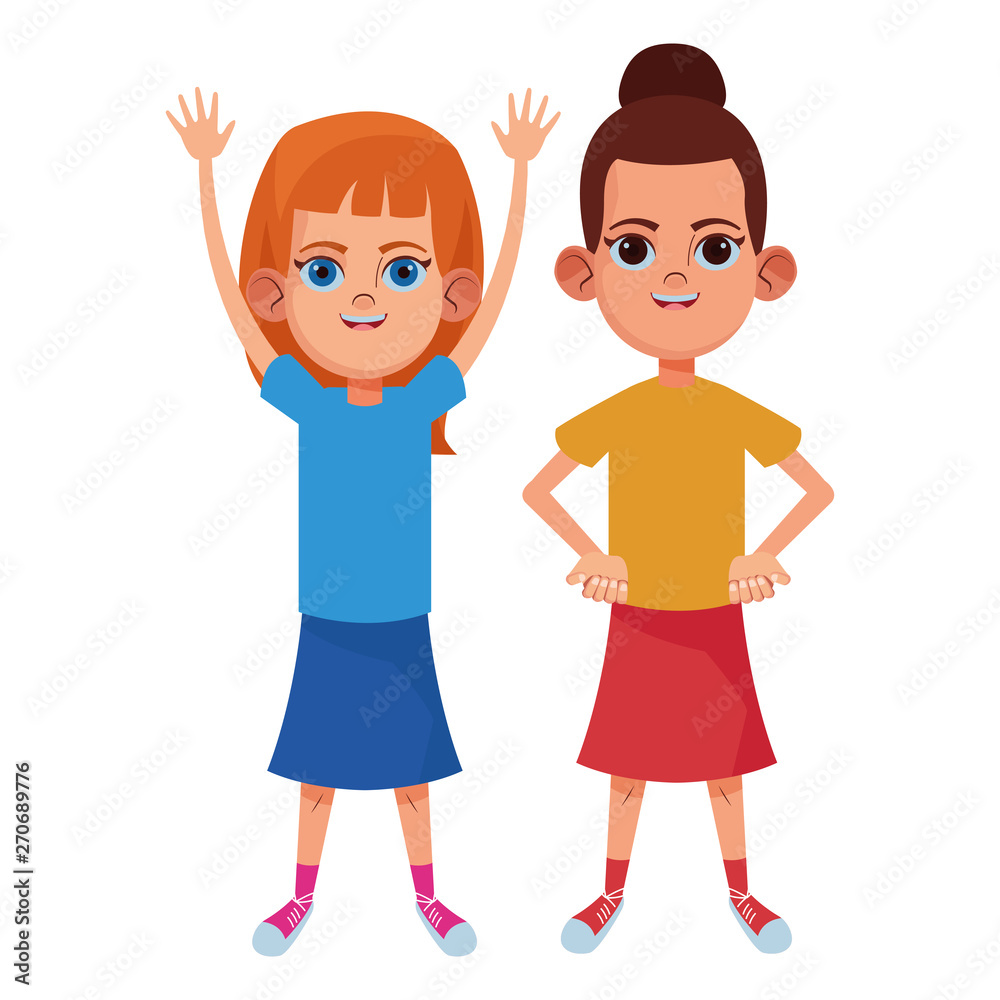young kids avatar carton character young kids avatar carton character