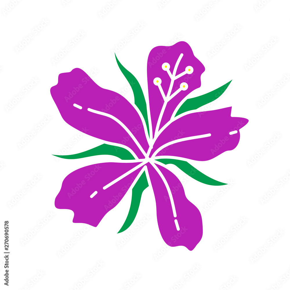 Flower Leaf Illustration Design Template Vector Flower Leaf Illustration Design Template Vector