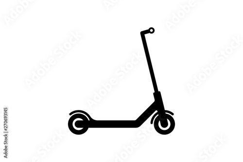 Fototapeta Vector electric scooter icon modern flat design on white background