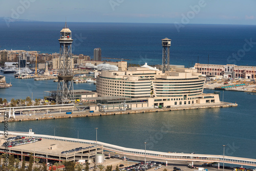 at the harbor barcelona spain