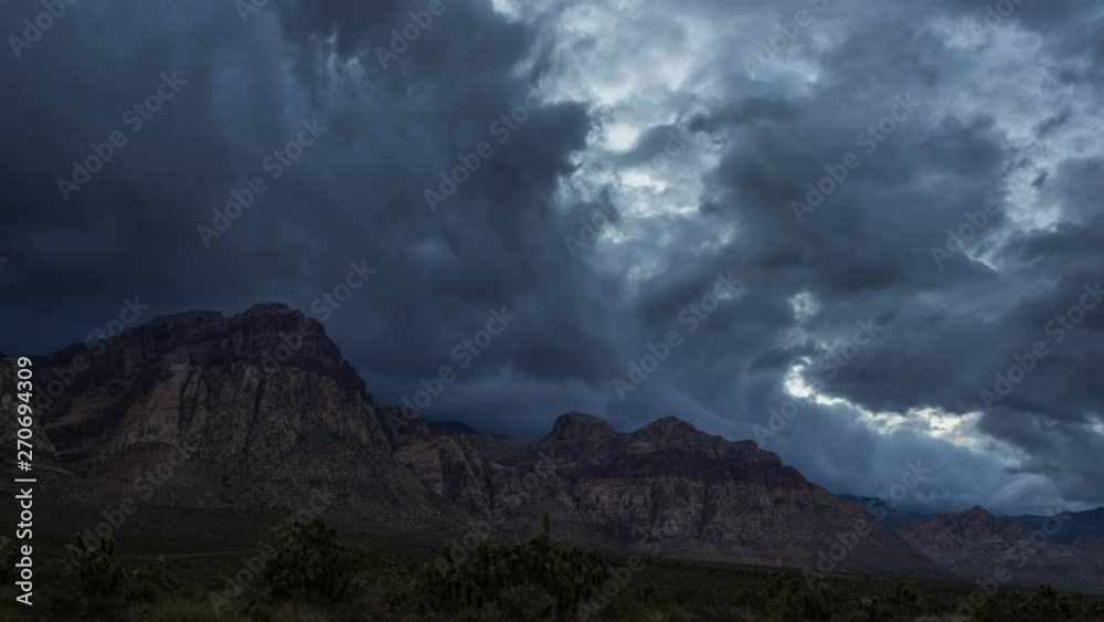 Time Lapse of Dark Storm Clouds Over a Desert Time Lapse of Dark Storm Clouds Over a Desert
