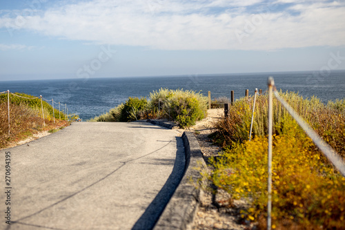 walking path to the beach in California