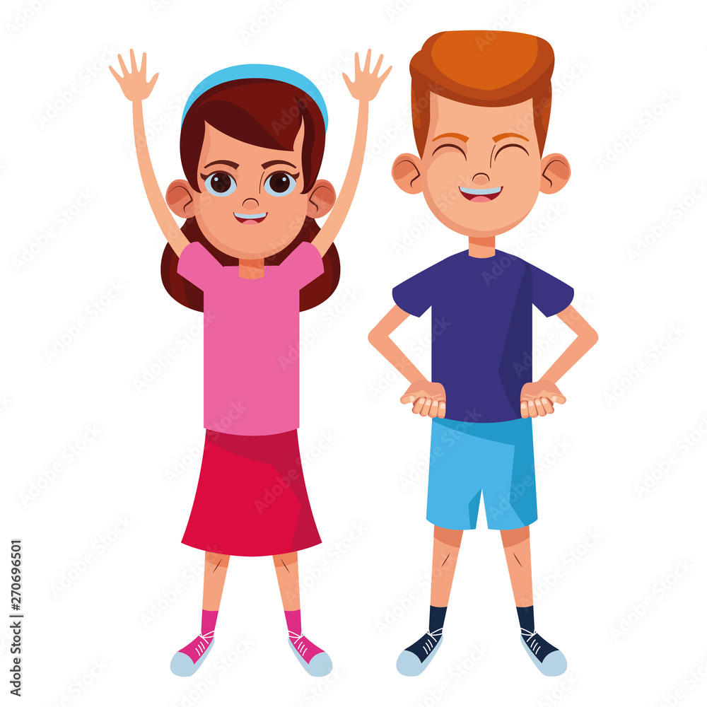 young kids avatar carton character young kids avatar carton character