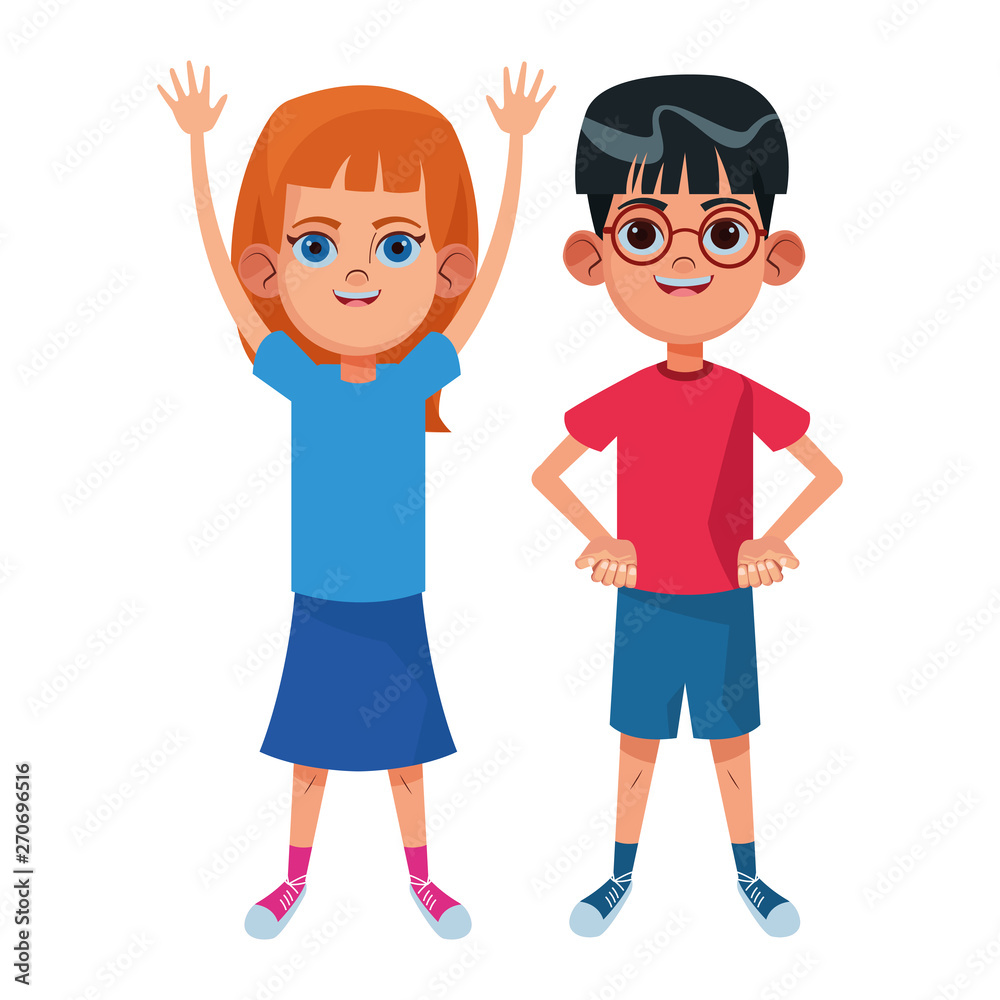 young kids avatar carton character young kids avatar carton character