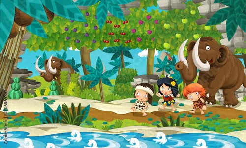 Obraz zwierzęta w lesie