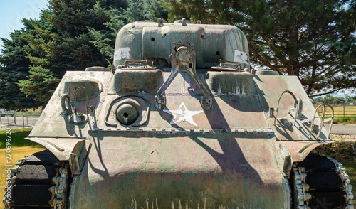 A decommissioned m4a3 Sherman Medium Tank photo