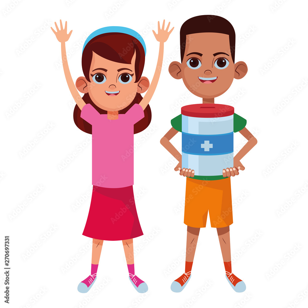young kids avatar carton character young kids avatar carton character