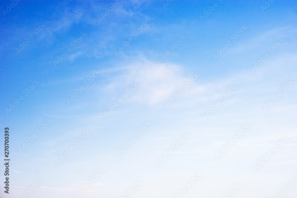Blue sky background and white clouds soft focus, and copy space Blue sky background and white clouds soft focus, and copy space
