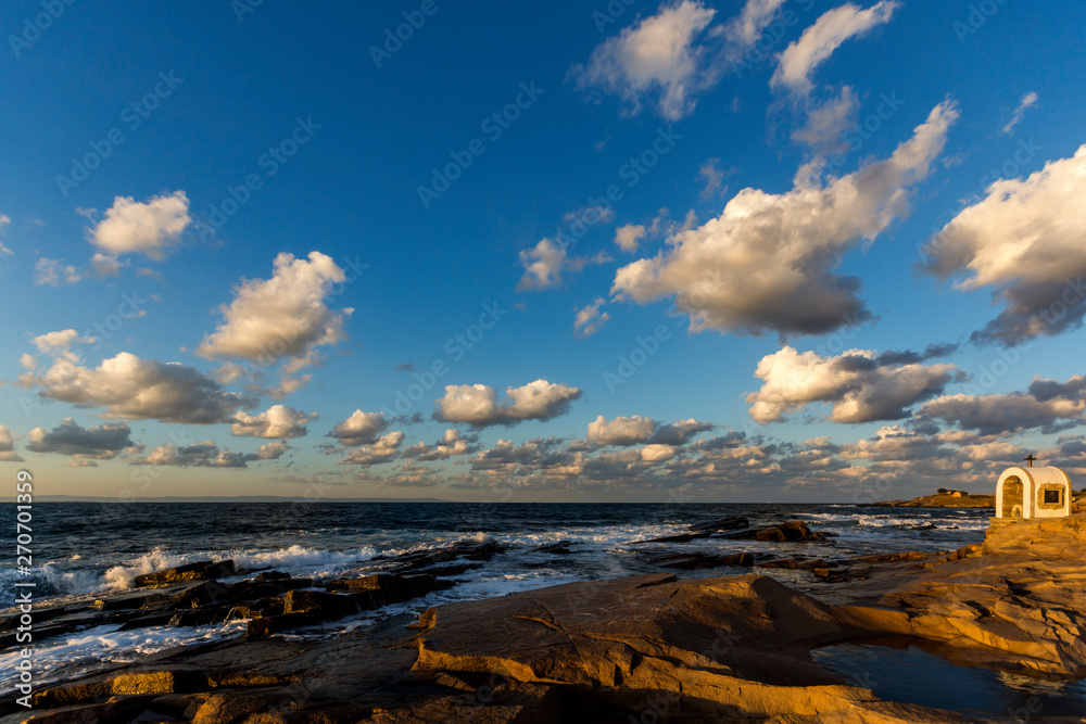 Sunset Seascape of the rocks at the coastline of Chernomorets, Burgas region, Bulgaria Sunset Seascape of the rocks at the coastline of Chernomorets, Burgas region, Bulgaria