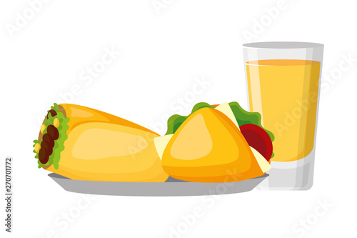 mexican taco burrito beer