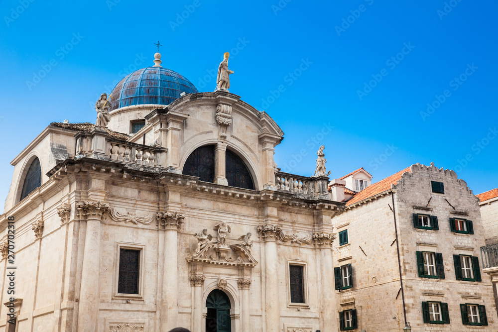The Dubrovnik Cathedral in a beautiful early spring day