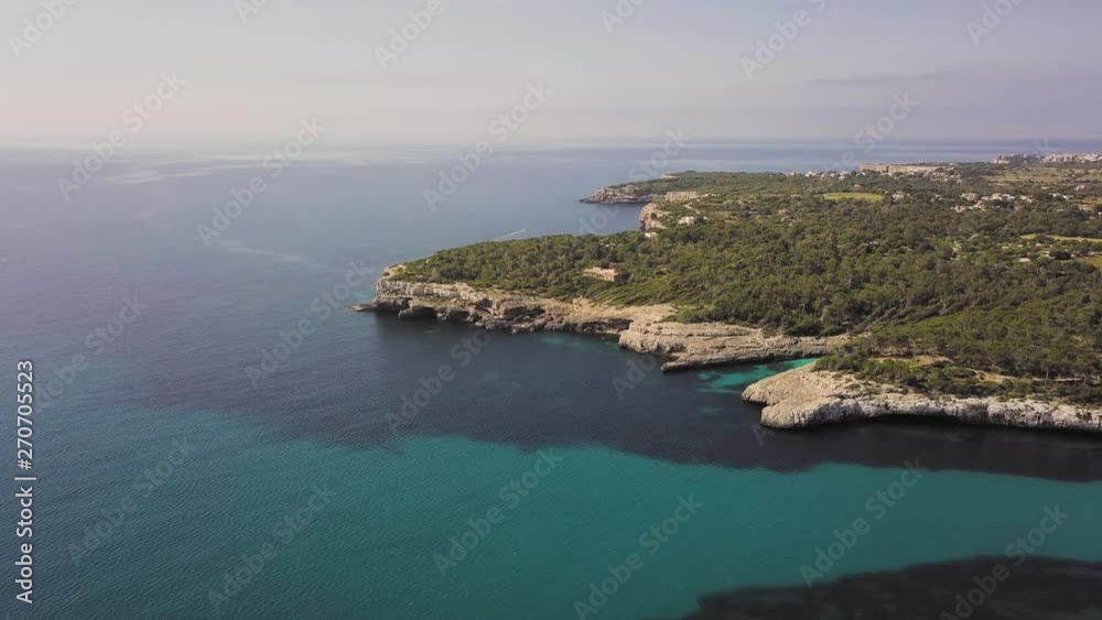 Aerial view of Mallorcas south-east coastline Aerial view of Mallorcas south-east coastline
