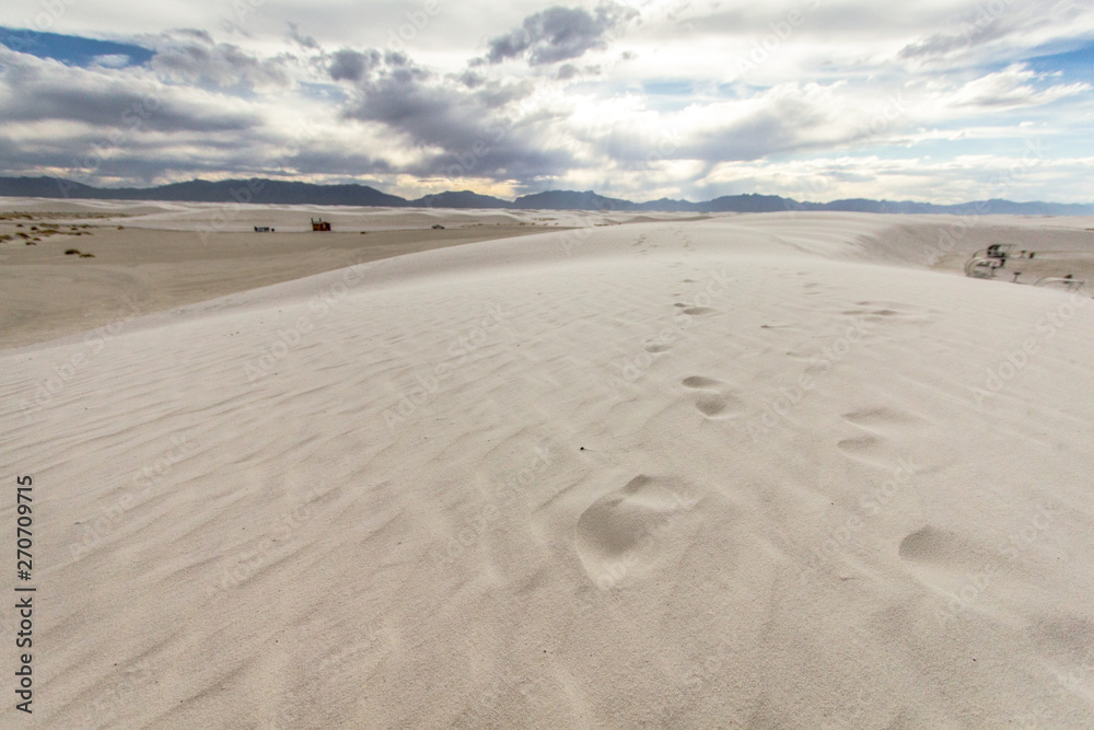 Fotografie Footprints In The Sand