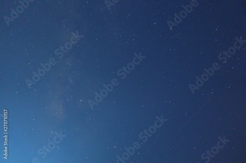 meteor shower and stars at night