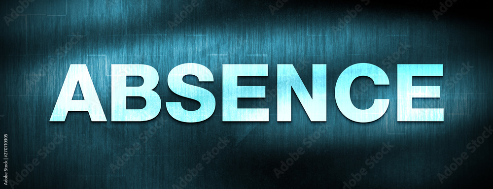 Absence abstract blue banner background