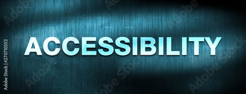 Accessibility abstract blue banner background