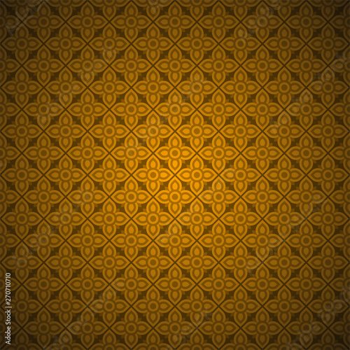 Thai pattern seamless copper color.