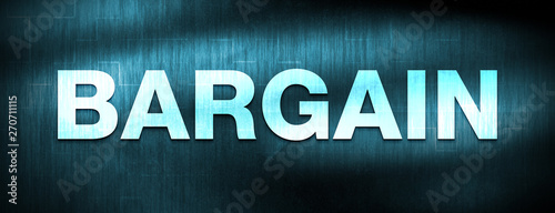 Bargain abstract blue banner background