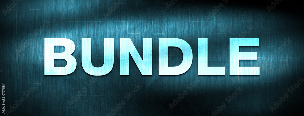 Bundle abstract blue banner background