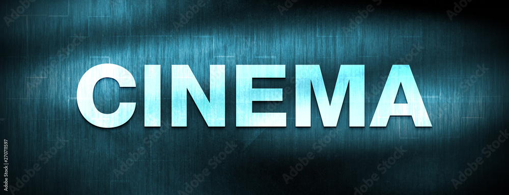 Cinema abstract blue banner background Cinema abstract blue banner background