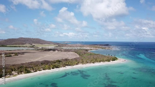 Wallpaper Mural drone aerial over les salines beach table du diable savane des petrifications sainte anne martinique Torontodigital.ca