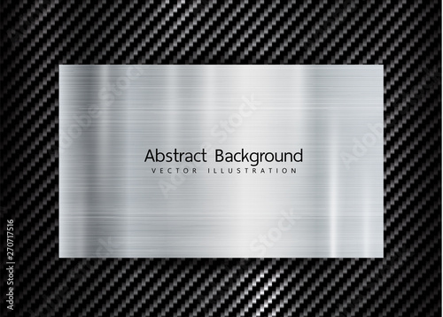 abstract metallic frame on carbon kevlar texture pattern tech sports innovation concept background. Copyspace for text.