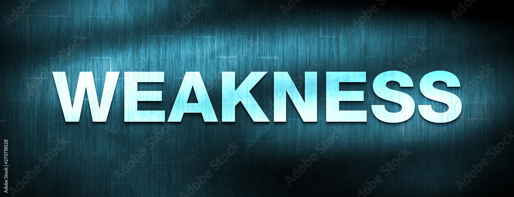 Weakness abstract blue banner background