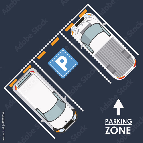 Parking zone topview