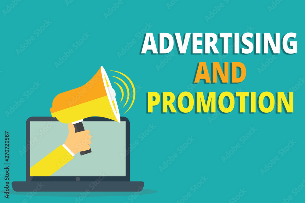 Text sign showing Advertising And Promotion. Conceptual photo Controlled and Paid marketing activity in media. Text sign showing Advertising And Promotion. Conceptual photo Controlled and Paid marketing activity in media.