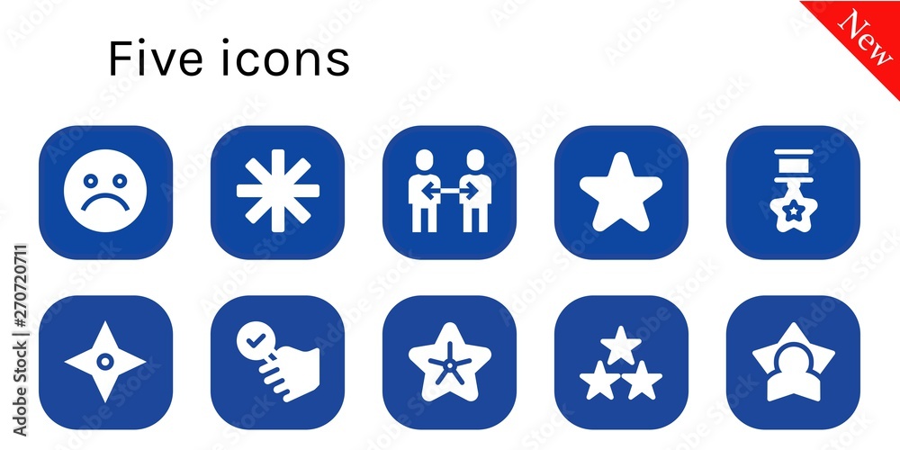 five icon set