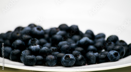 Plate of Blueberries