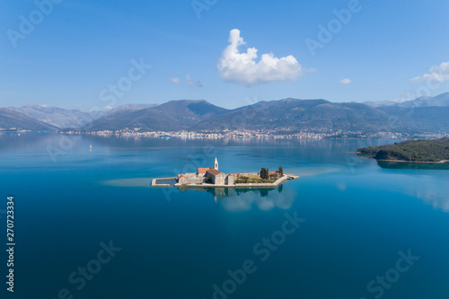 Island in Tivat bay Gospa od Milosti photo