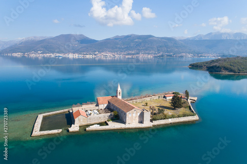 Island in Tivat bay Gospa od Milosti photo