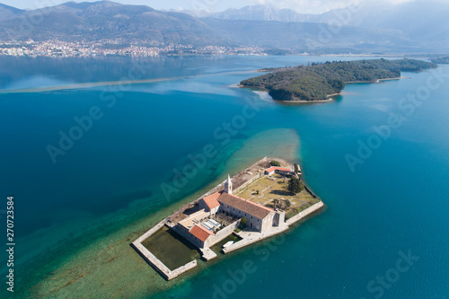 Island in Tivat bay Gospa od Milosti photo