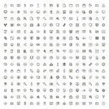 Digital marketing line icon set. Collection of high quality black outline logo for web site design and mobile apps. Vector illustration on a white background