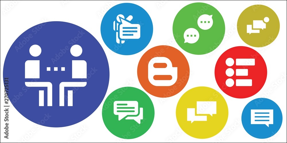 discussion icon set discussion icon set