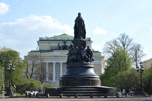 monument to Catherine the great in St. Petersburg