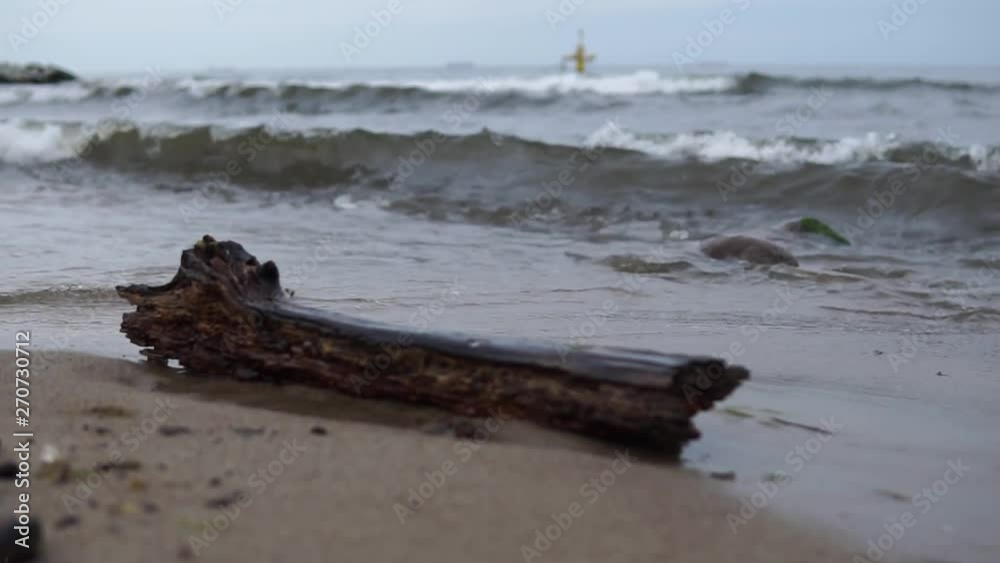 View of the sea. Waves. Coast. Slow motion View of the sea. Waves. Coast. Slow motion
