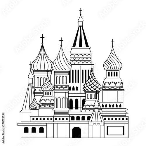 Saint Basil s Cathedral design vector illustration