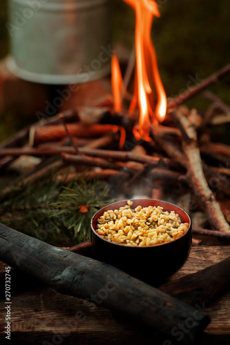 cooking in the fire