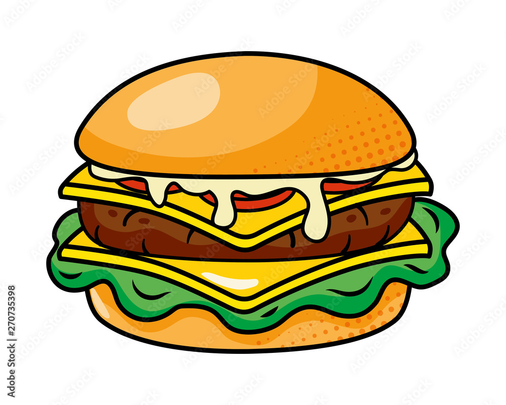 hamburger icon cartoon vector illustration hamburger icon cartoon vector illustration
