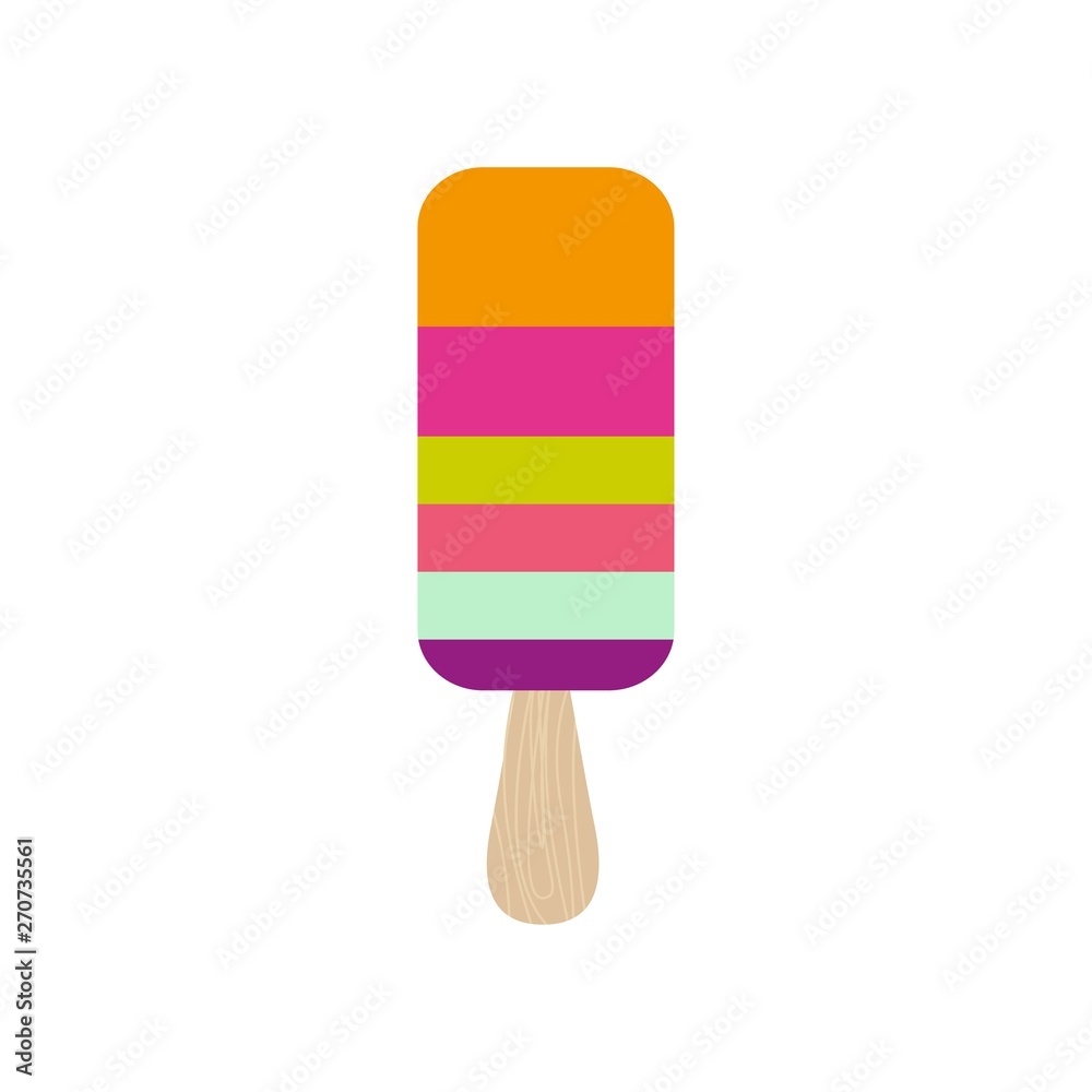 cartoon cute ice cream isolated on white background cartoon cute ice cream isolated on white background