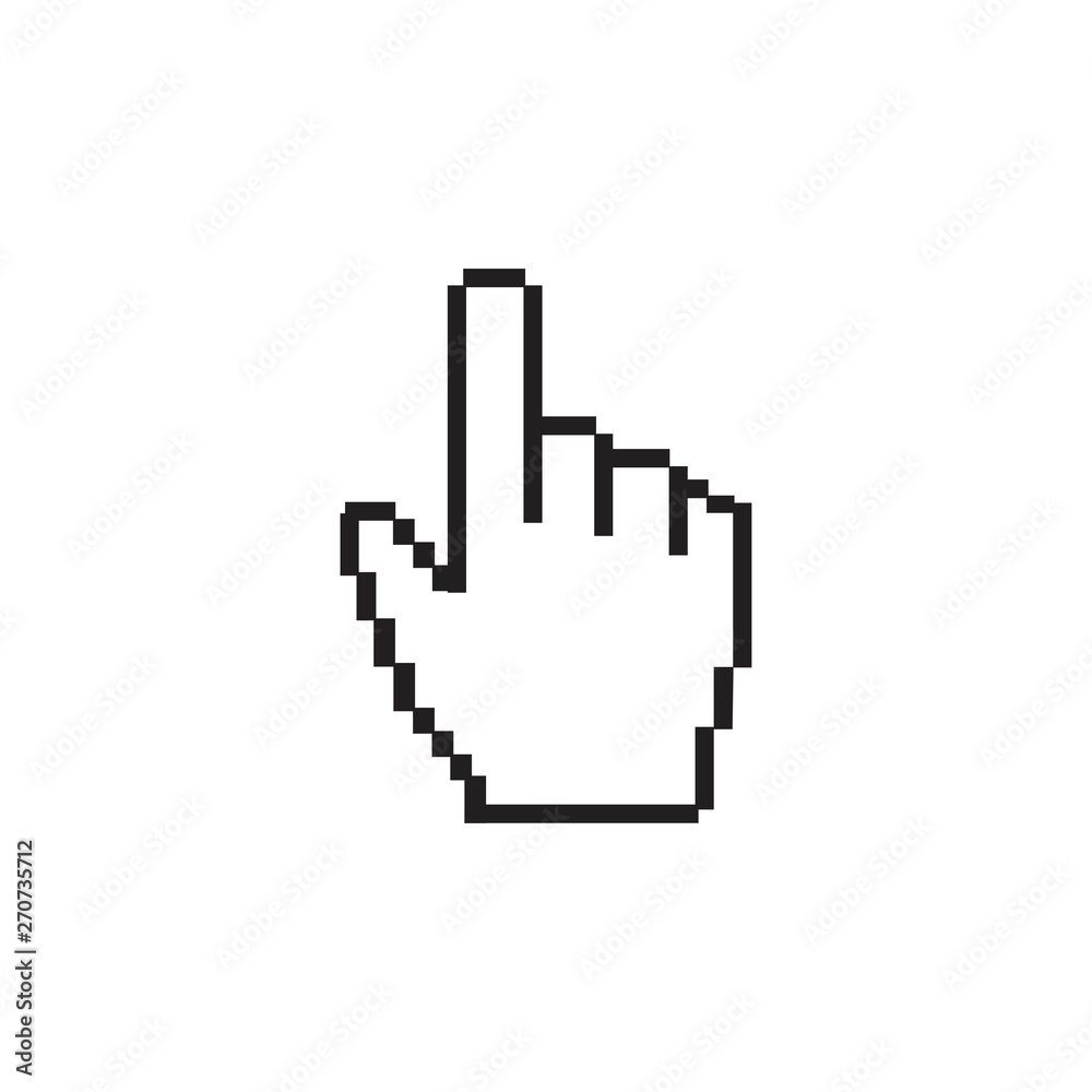 Fototapeta premium mouse cursor symbol - arrow click pointer illustration isolated