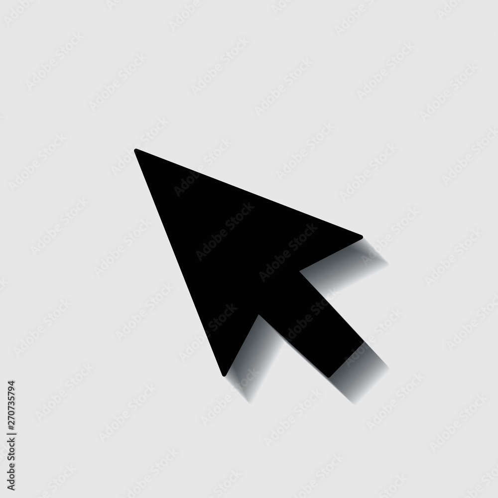 mouse cursor symbol - arrow click pointer illustration isolated
