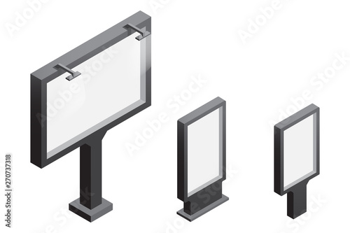 Billboard and light box isometric