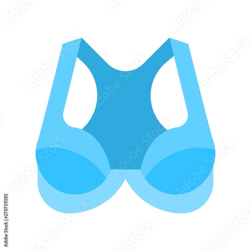 Bra or Brassiere vector illustration, flat style icon