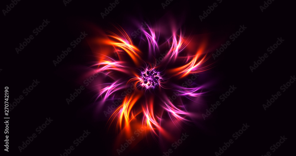 3D rendering abstract round light background 3D rendering abstract round light background