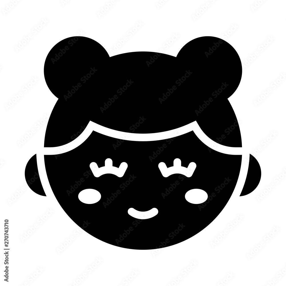 Chinese girl vector, Chinese lunar new year solid icon Chinese girl vector, Chinese lunar new year solid icon