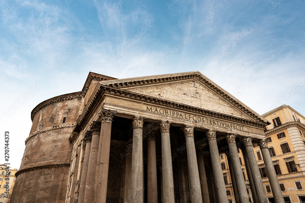 Pantheon in Rome - Ancient Roman temple - Italy